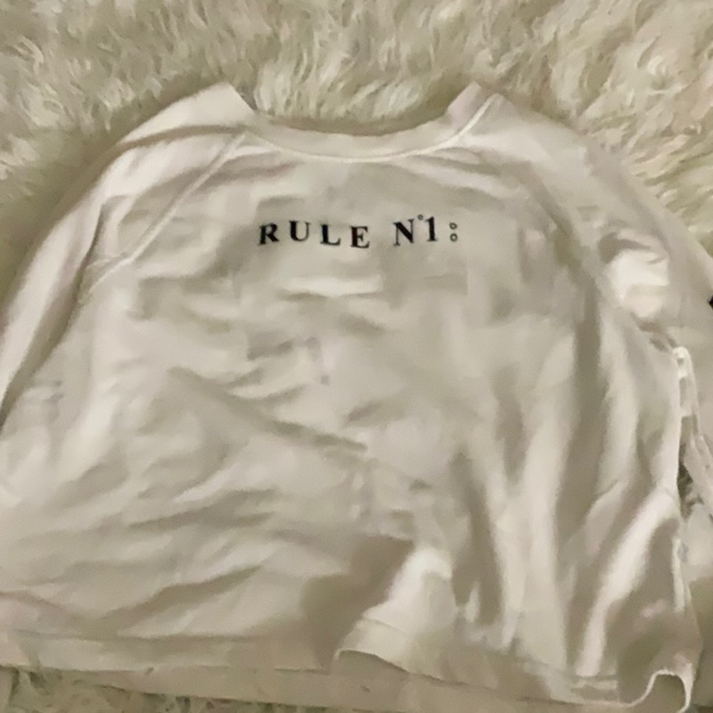White sweatshirt